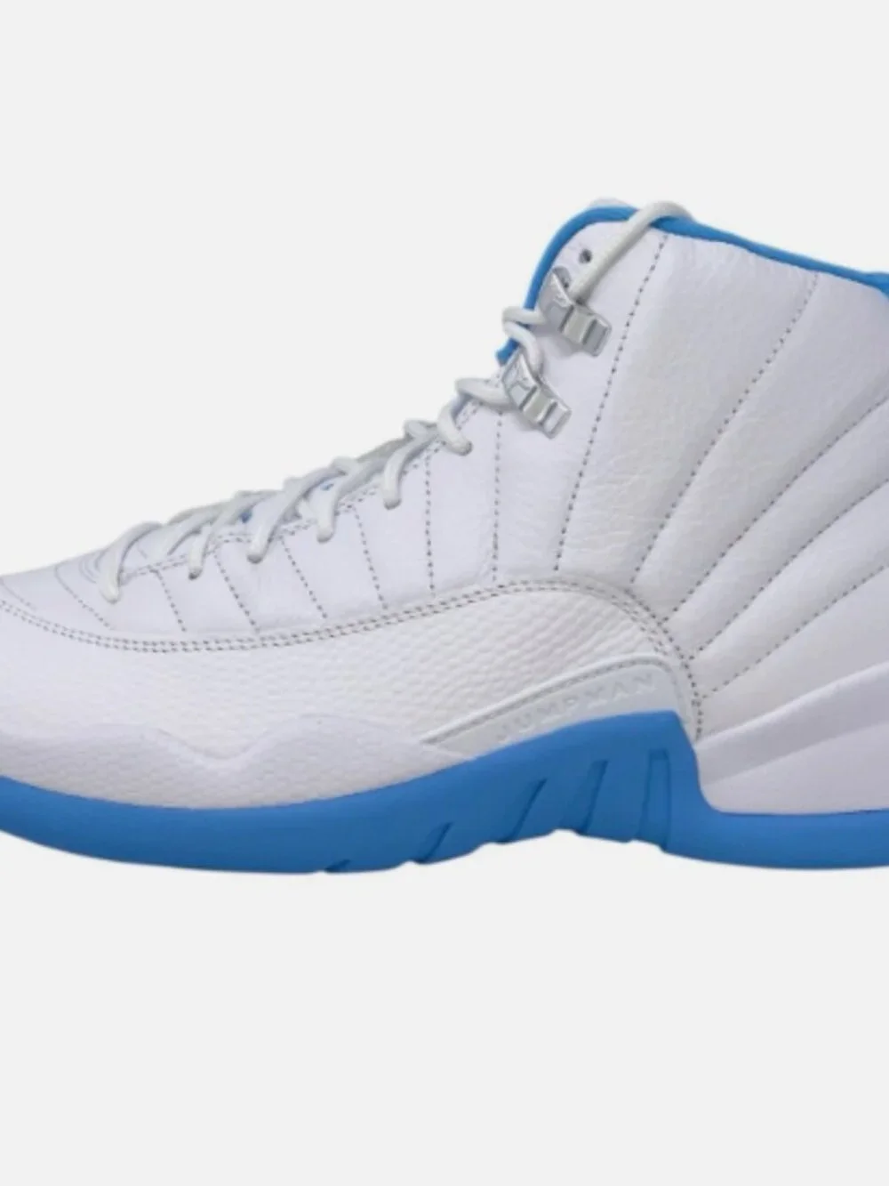 Air Jordan 12 'Melo UNC University Blue' White Sneakers